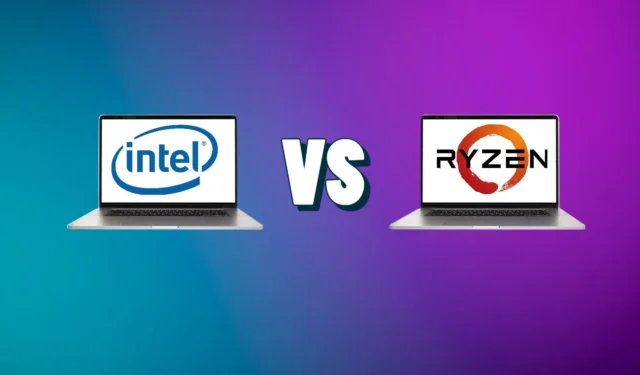 Wat is de beste high-end CPU voor laptops tussen de Intel Core i7 13700H en AMD Ryzen 7 6800H?