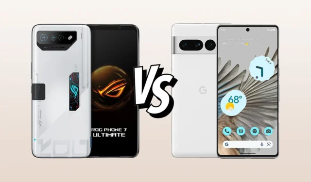 Qual é o dispositivo Android superior, o Asus ROG Phone 7 Ultimate ou o Google Pixel 7 Pro?