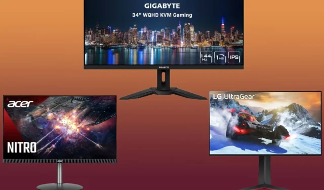 Lijst met de top 5 144 Hz-monitoren voor gamers in 2023
