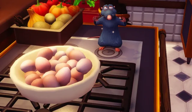 Как приготовить весеннюю яичную миску в Disney Dreamlight Valley
