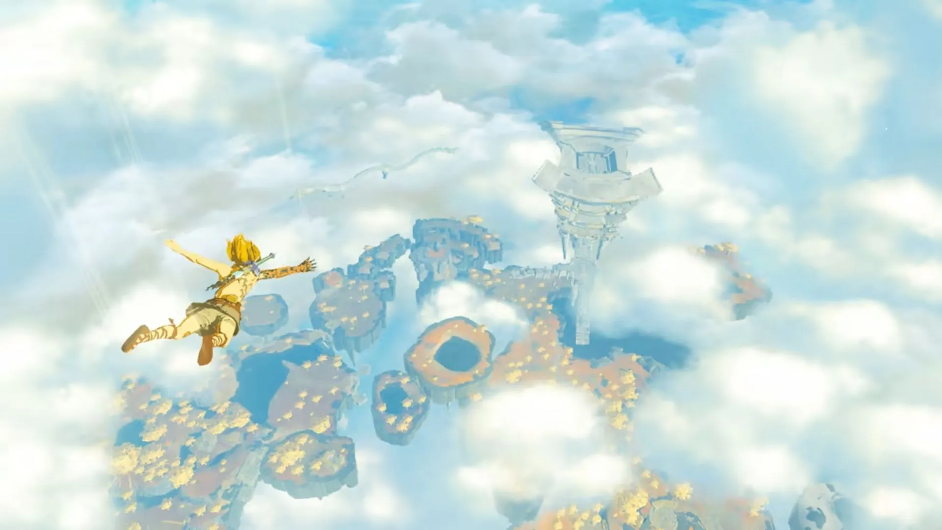 Ссылка Прыжки с парашютом в The Legend of Zelda Tears of the Kingdom (изображение через Nintendo)