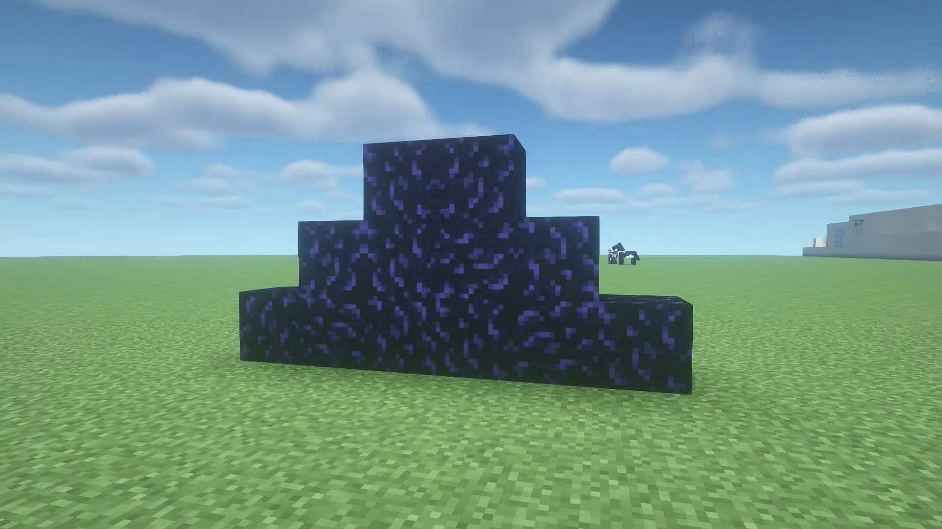 I blocchi di ossidiana sono tra i migliori per proteggere una base dalle esplosioni di TNT e Creeper in Minecraft (Immagine via Mojang)