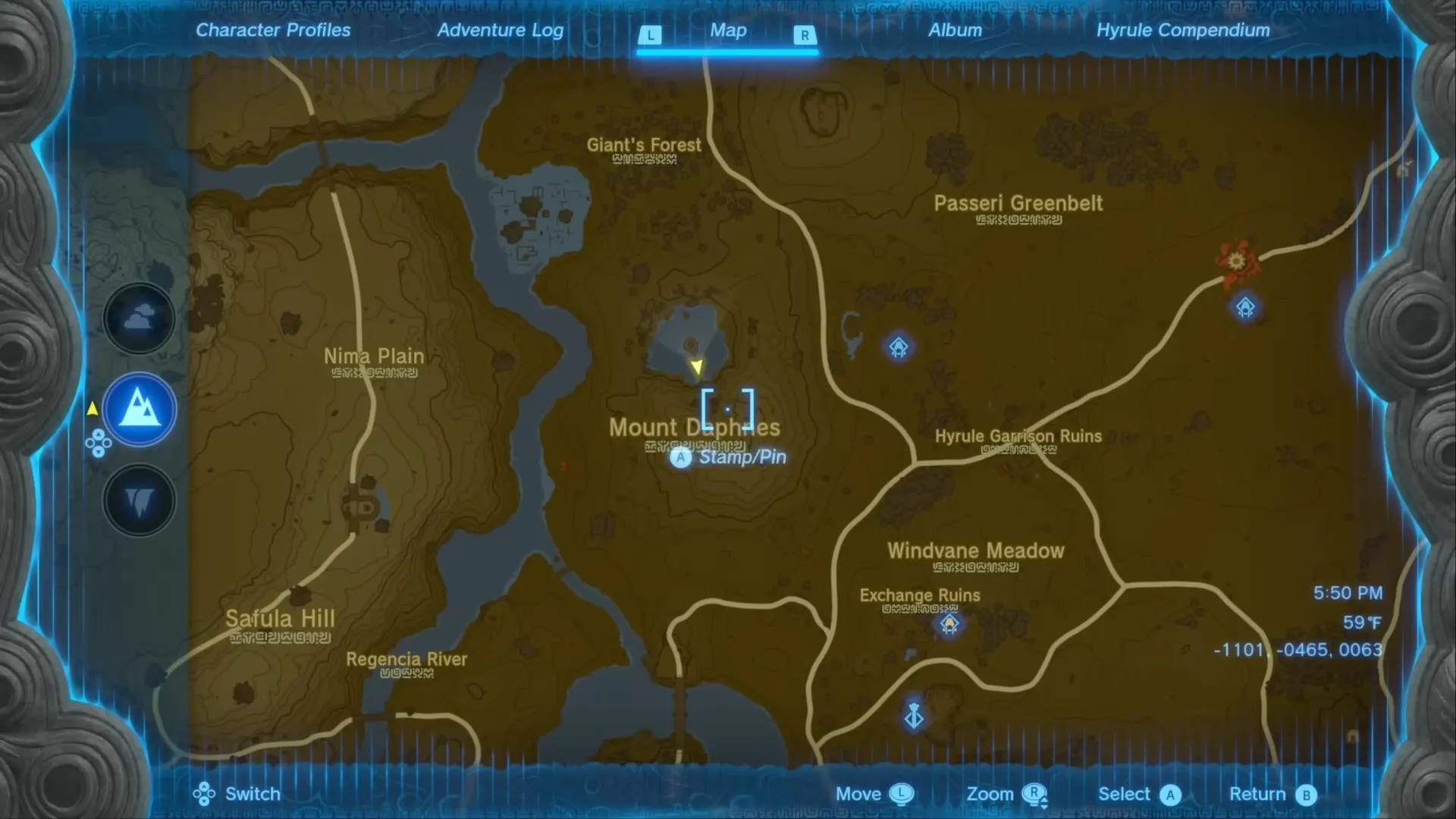 Locatie van de Fierce Deity Boots (afbeelding via Nintendo)