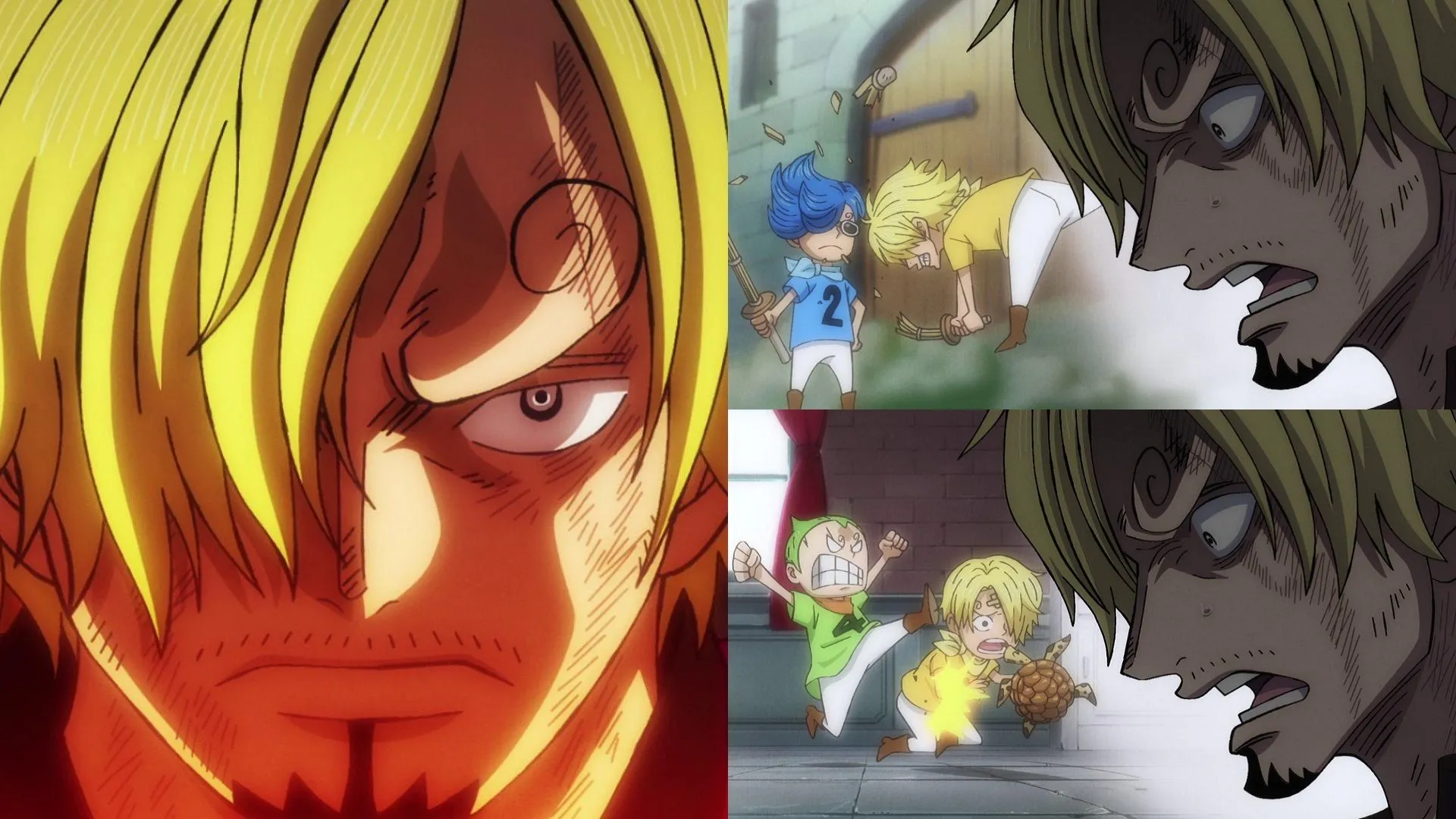 Embora com medo de se tornar mau como seus irmãos, Sanji ficou confiante em suas novas habilidades (Imagem via Toei Animation, One Piece)