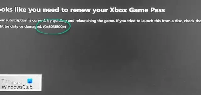 Fix 0x803f800e Xbox One Error