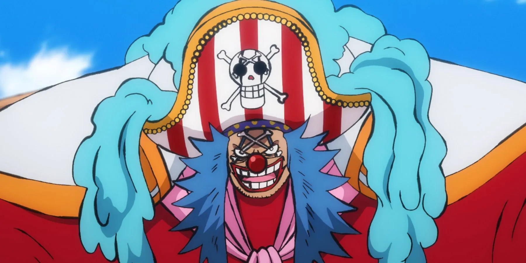 Warlord Buggy rindo em One Piece