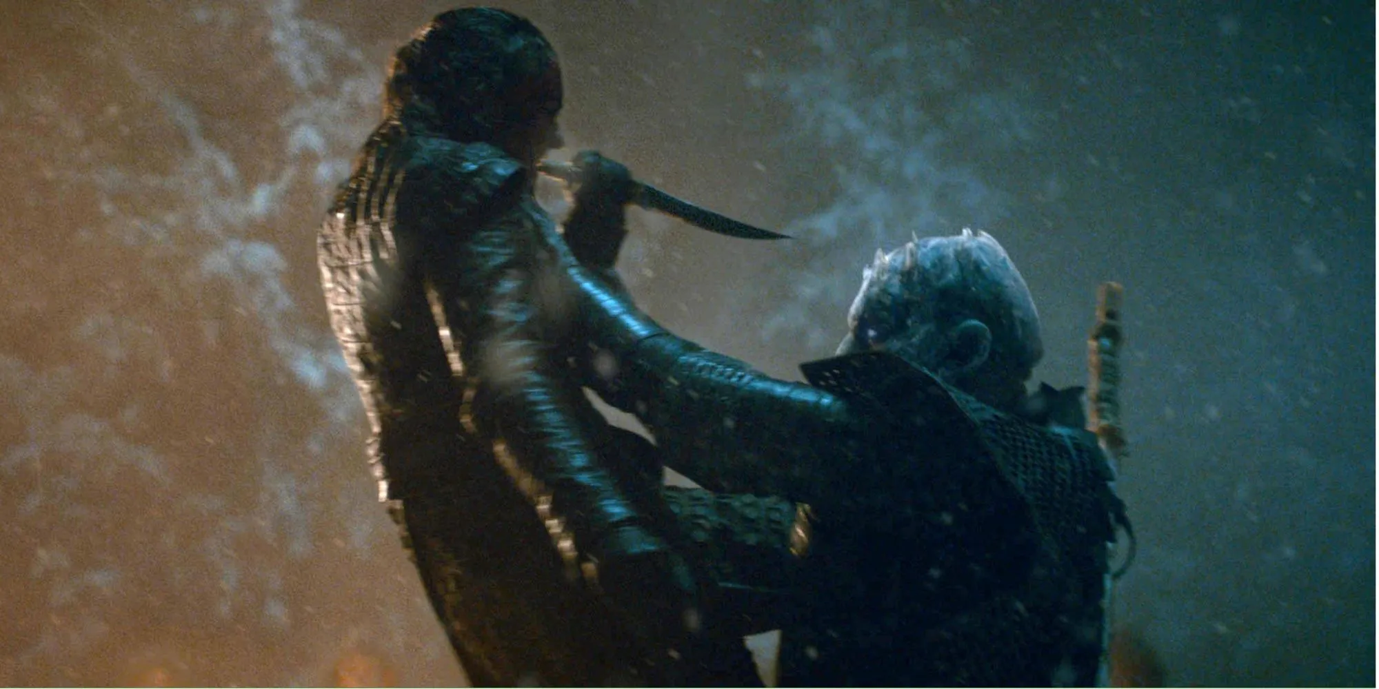 Arya e il Re della Notte ne Il Trono di Spade.