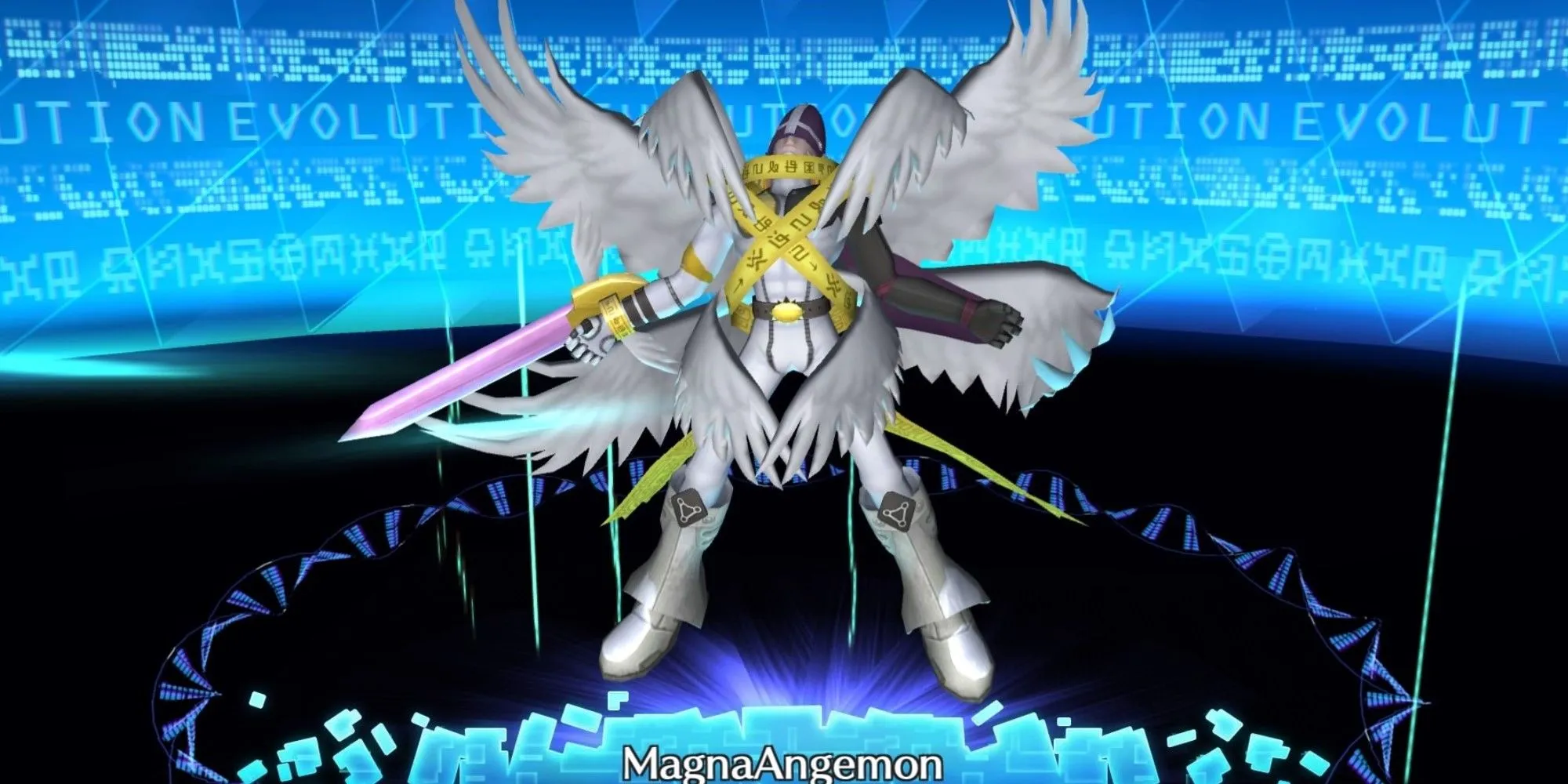 Digimon World Volgende bestelling Digivolve naar MagnaAngemon-filmpje