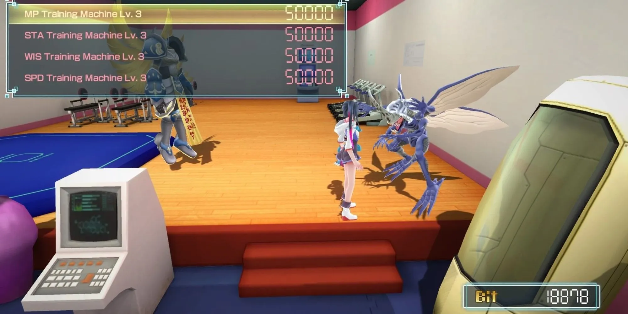 Digimon World Next Order upgrade Floatia-trainingshal