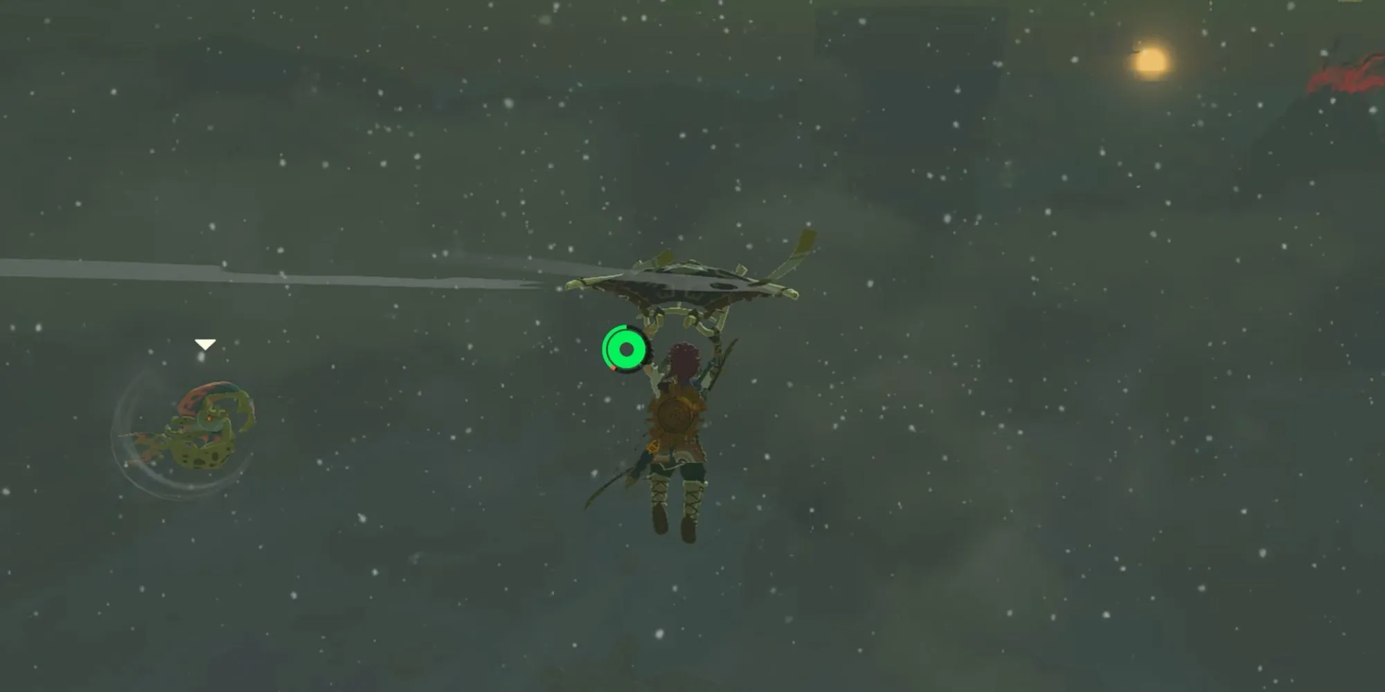 Legende van Zelda tranen van het koninkrijk Labyrint vijand in de lucht