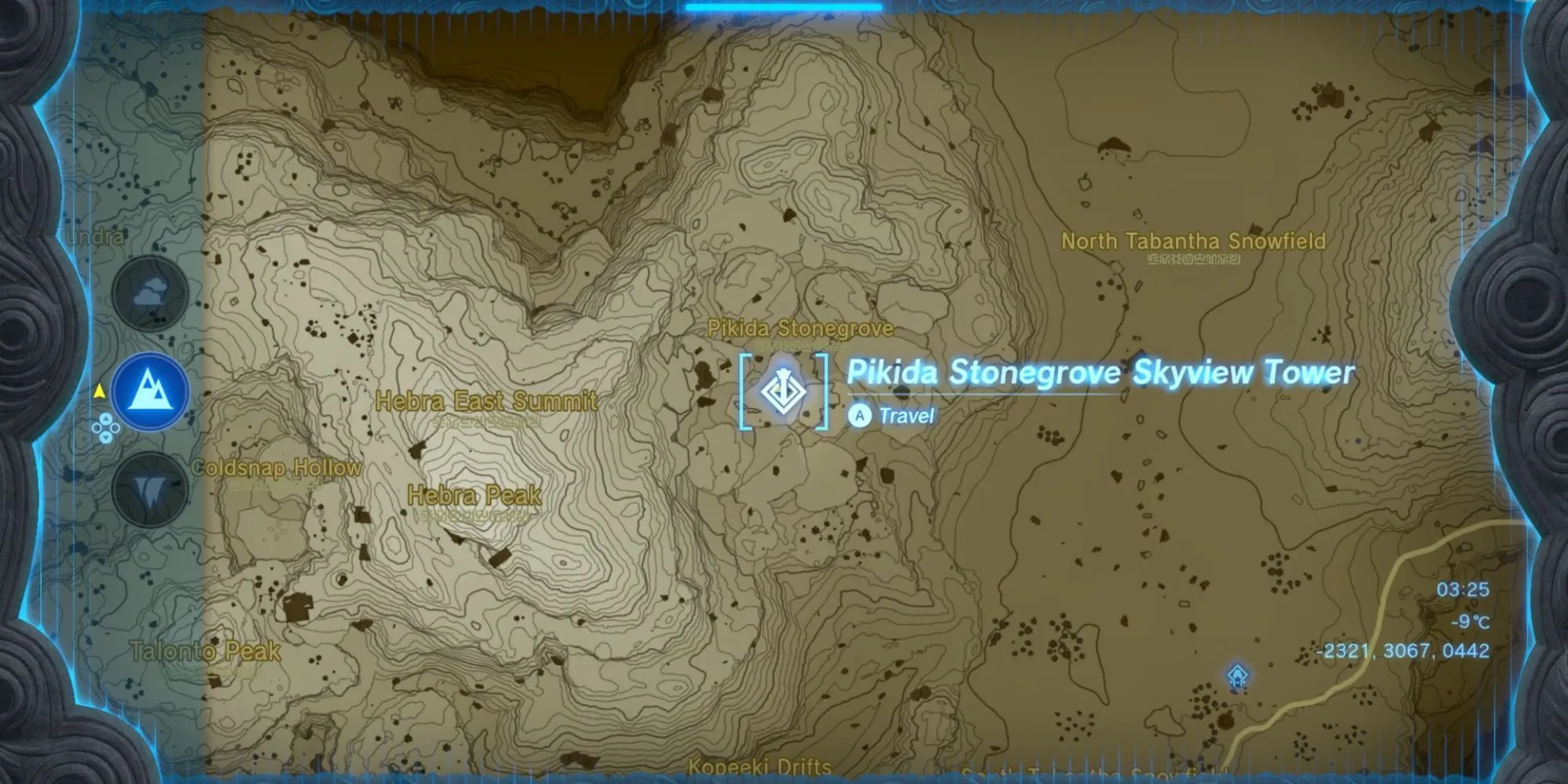 Legend of Zelda lacrime del regno Mappa del labirinto