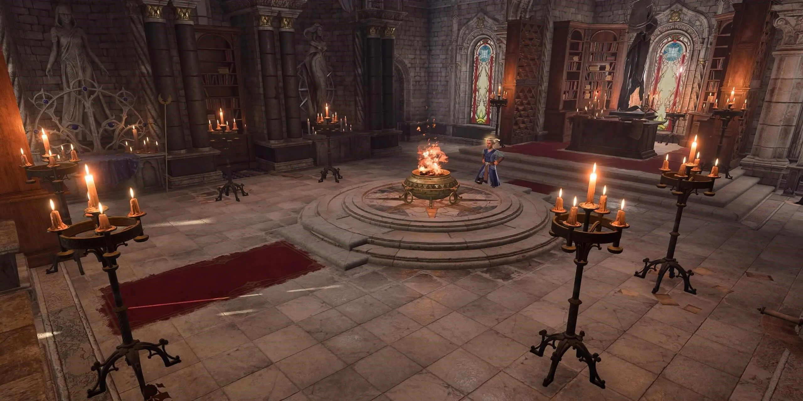 El interior del Tabernáculo de Stormshore en Baldur's Gate 3.