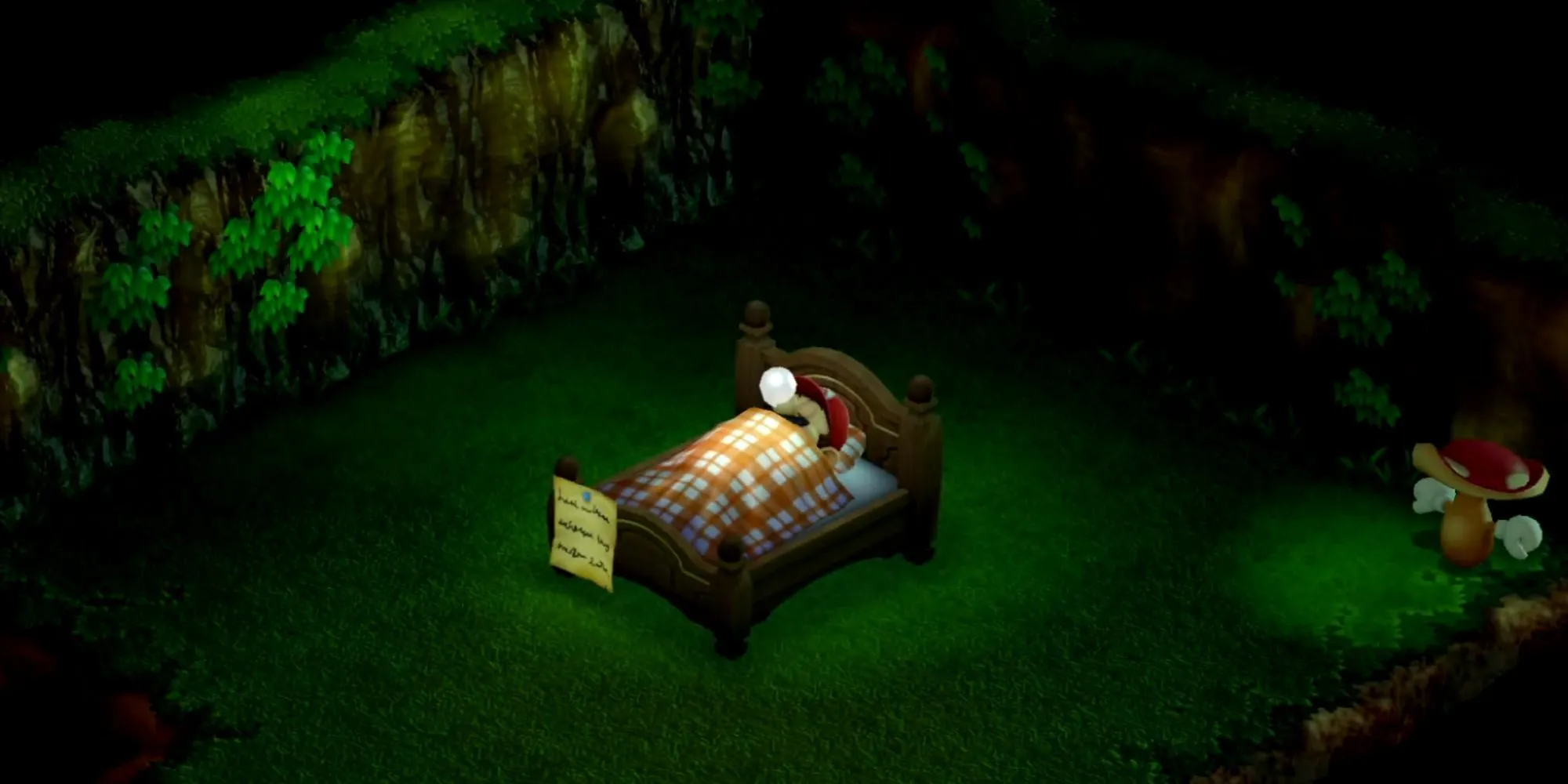 Super Mario RPG slapen in bed (2)
