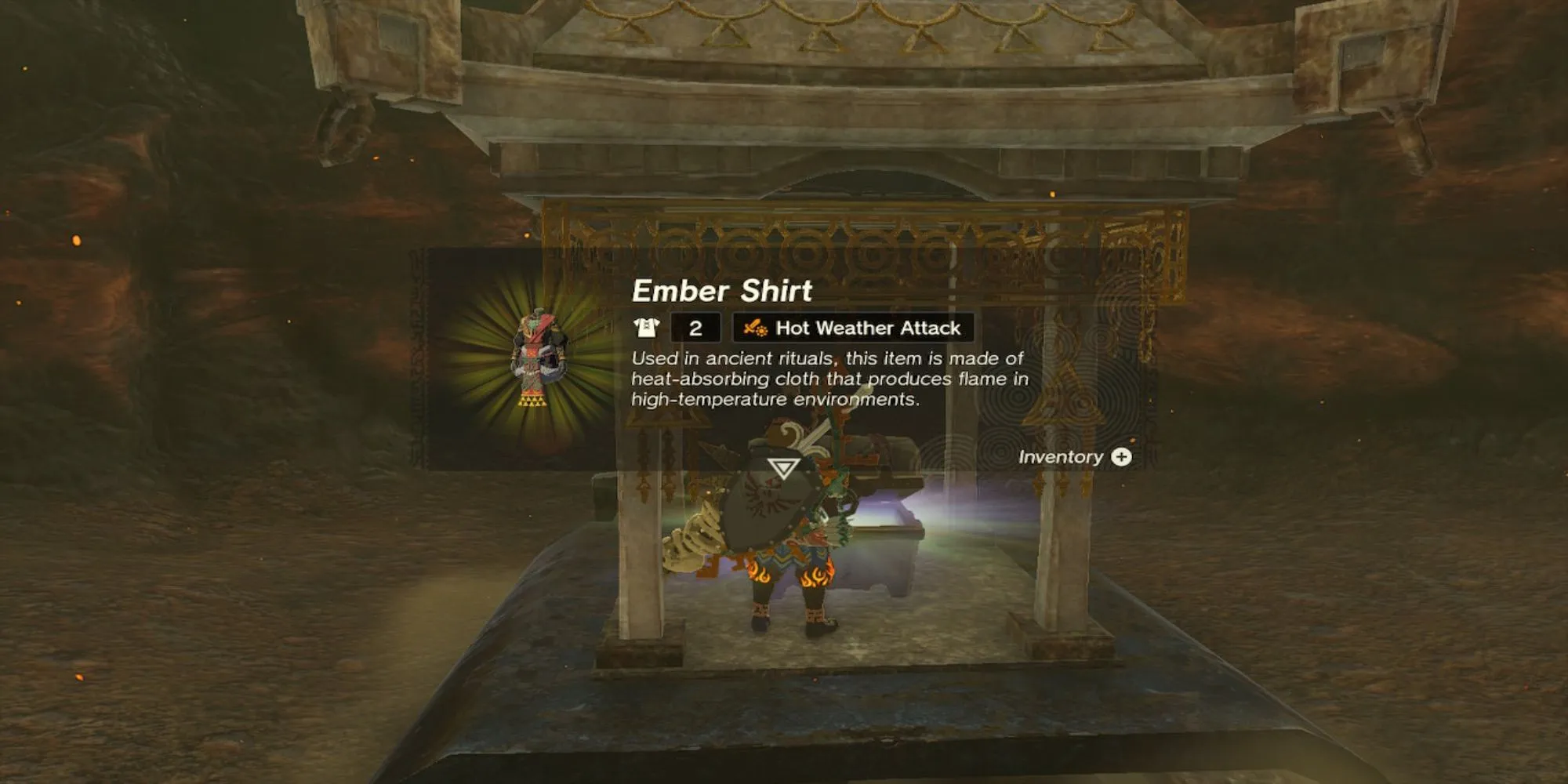 De legende van Zelda Tears of the Kingdom Ember Shirt