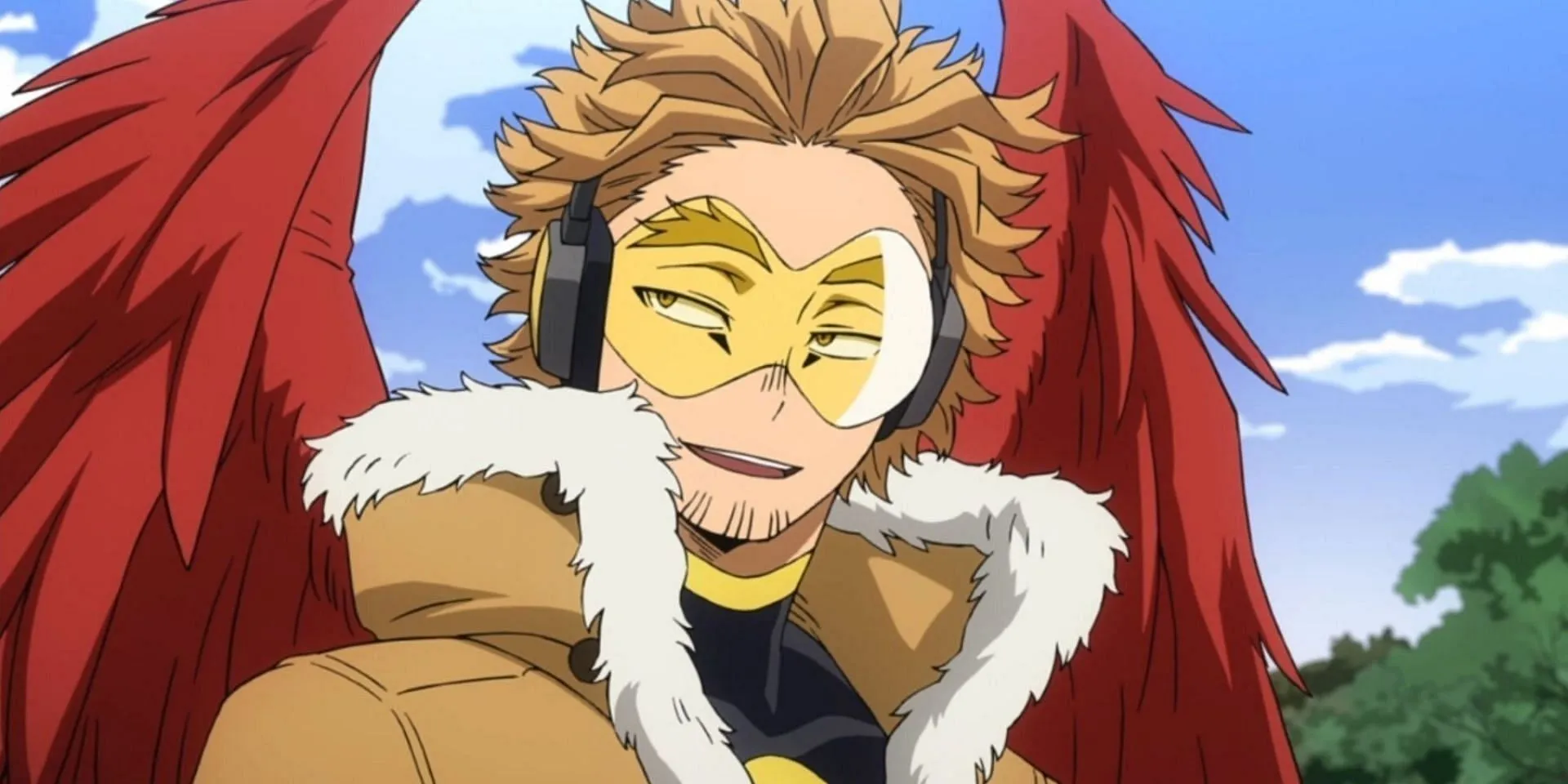 Hawks as seen in My Hero Academia anime (Image via BONES)