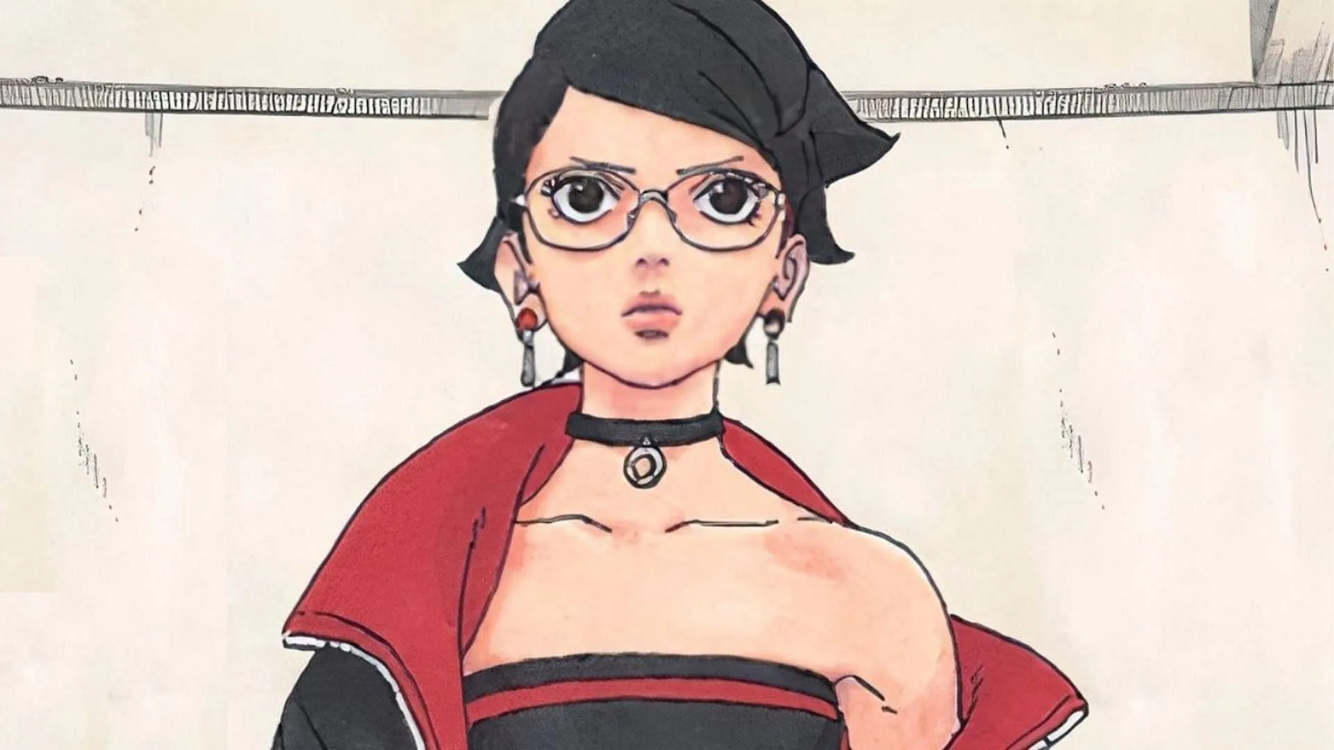 Sarada Uchiha vista nel manga (Immagine via Shueisha)