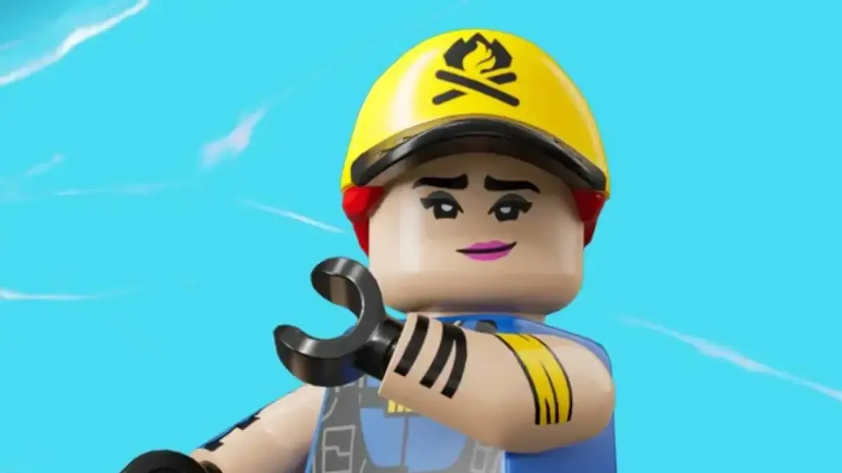 LEGO-personage glimlacht