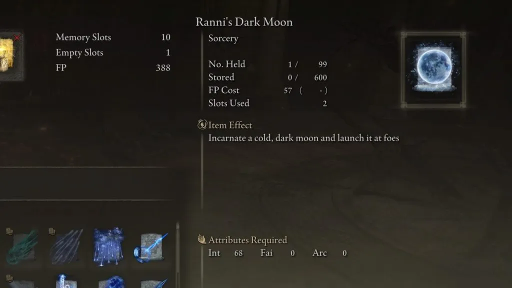 La luna oscura de Ranni en Elden Ring