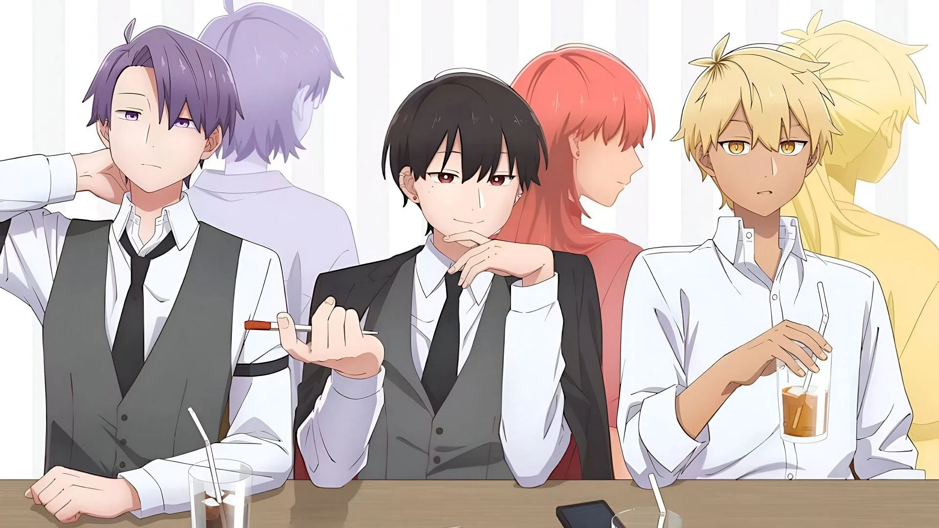 Fuji, Suo y Kohaku como se ven en el anime (Imagen vía Ashi Productions)
