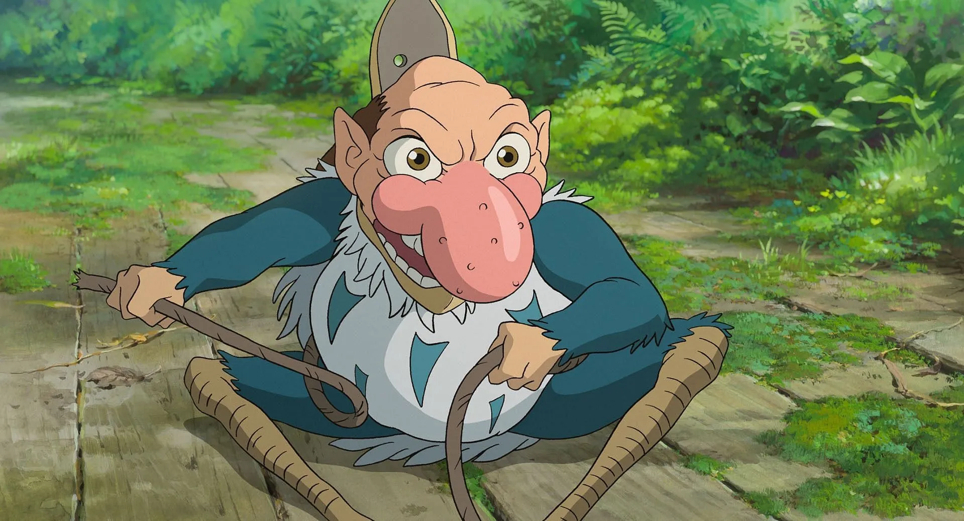 Heron Man, visto no filme de anime (Imagem via Studio Ghibli)