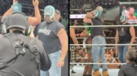 Jason Kelce redt Rey Mysterio in een verrassend Wrestlemania 40-optreden