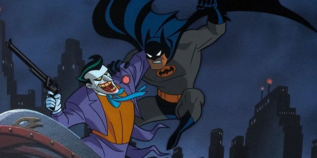 Meilleures émissions télévisées de super-héros : Batman saute sur le Joker
