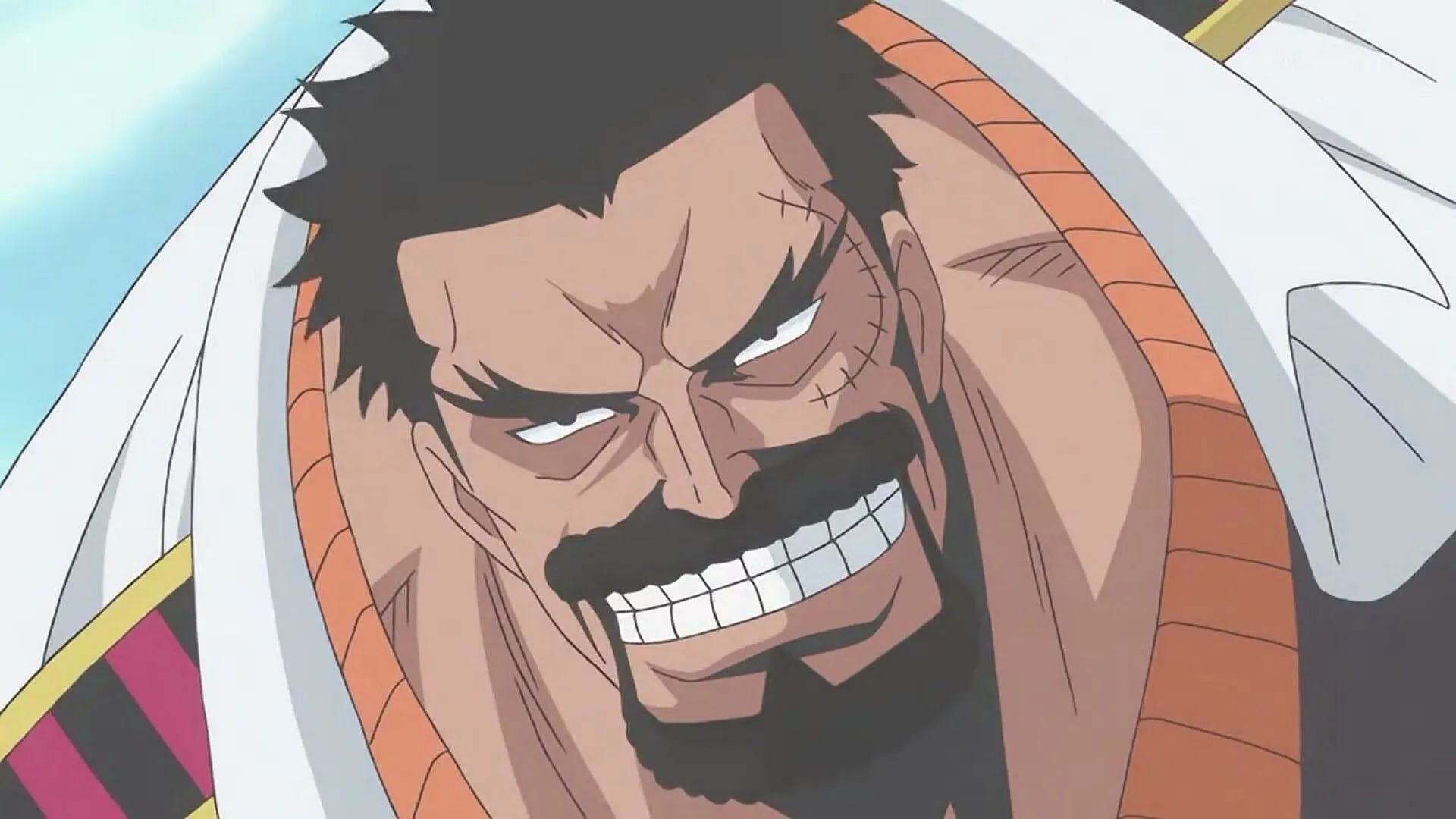 Garp as shown in the anime (Image via Toei Animation)