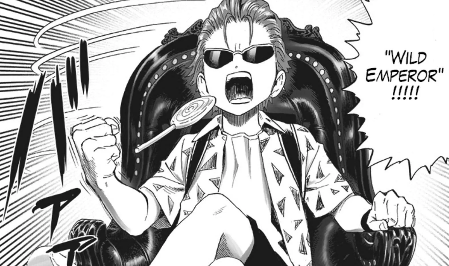 Wild Emperor comme on le voit dans le manga One Punch Man (Image via Shueisha)