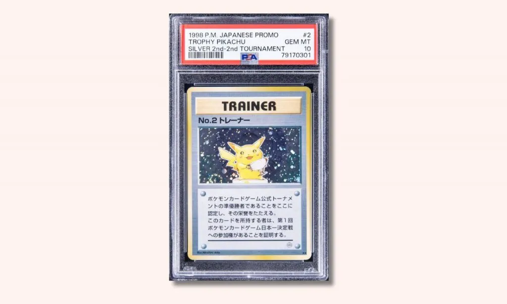 Pokémon Promoción japonesa Plata 2do-2do Torneo #2 Trofeo Pikachu.